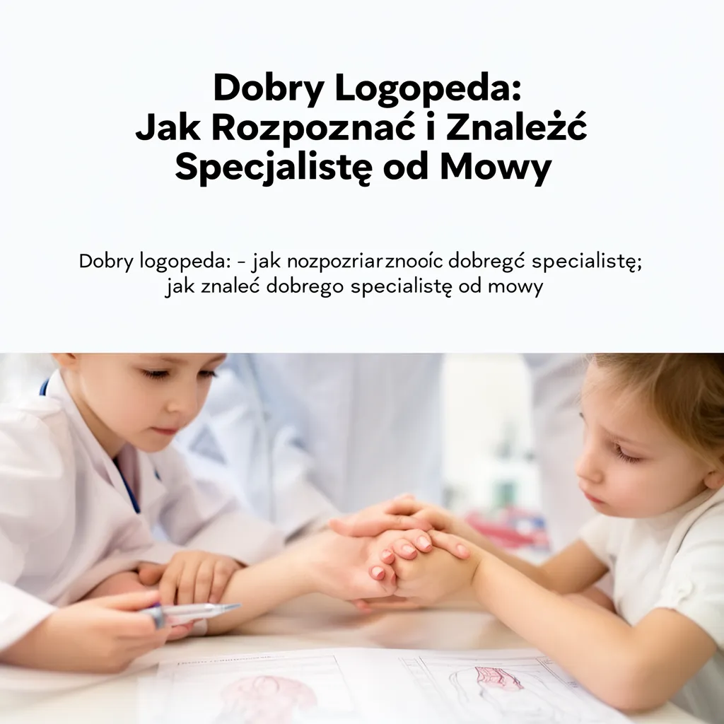 Dobry Logopeda: Jak Rozpoznać i Znaleźć Specjalistę od Mowy